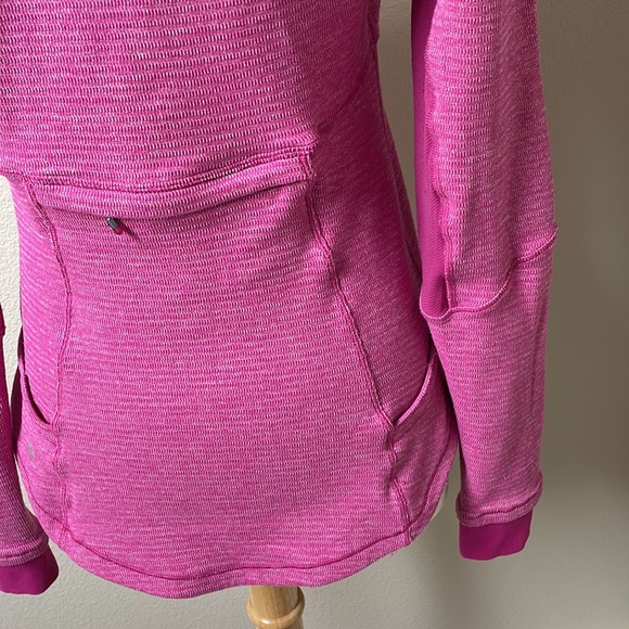 Lululemon baserunner raspberry pink 6 long sleeve running hiking jacket 1/2 zip - Picture 7 of 7